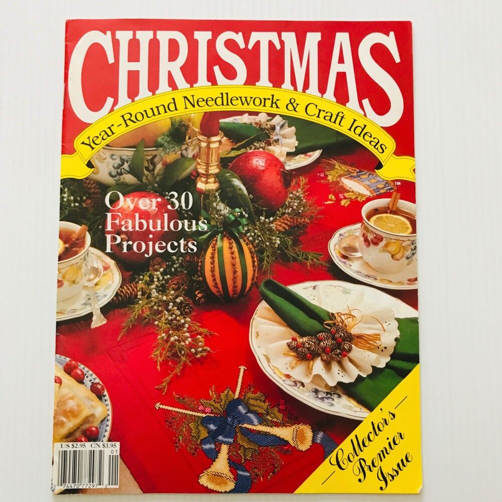 Christmas Year Round Needlework & Craft Ideas Collector's Premier Issue 1990